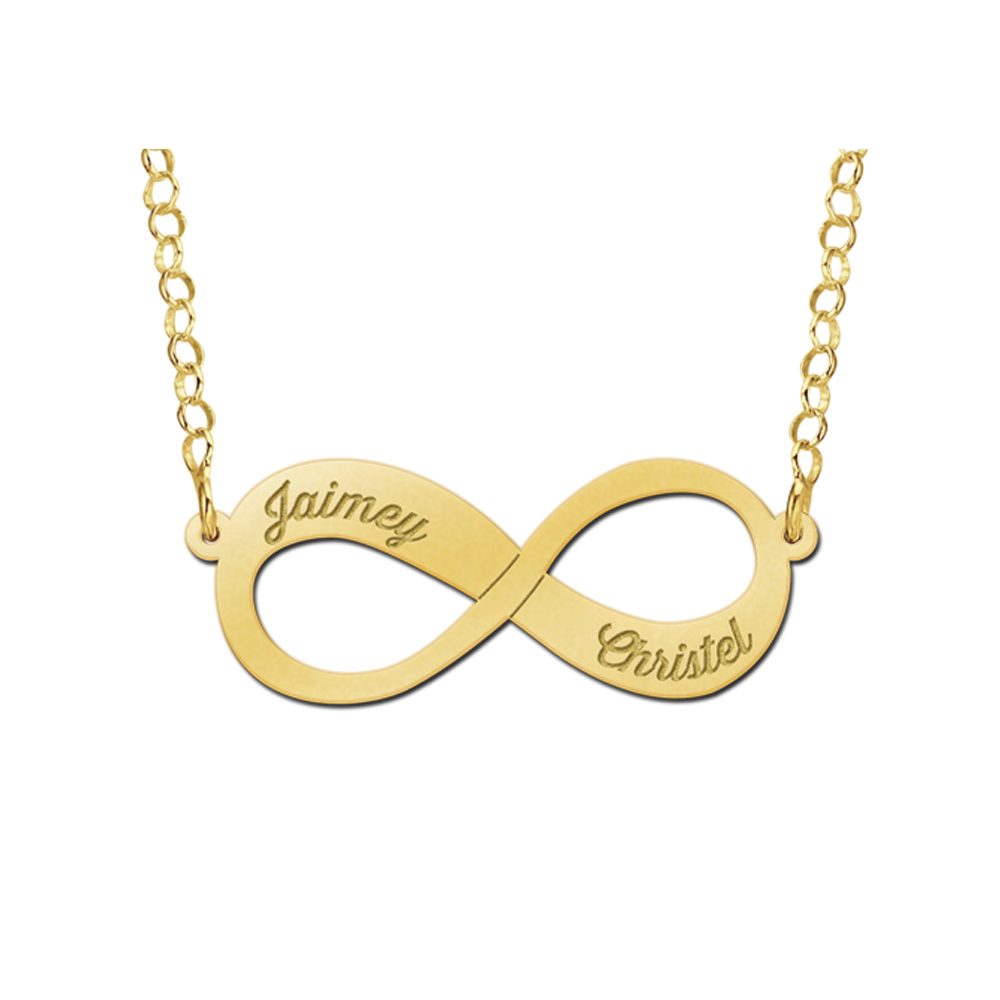 Infinity Unendlich Kette aus Gold