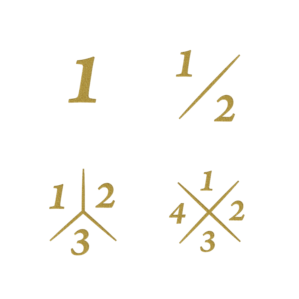 Runder goldener Siegelring mit drei Initialen