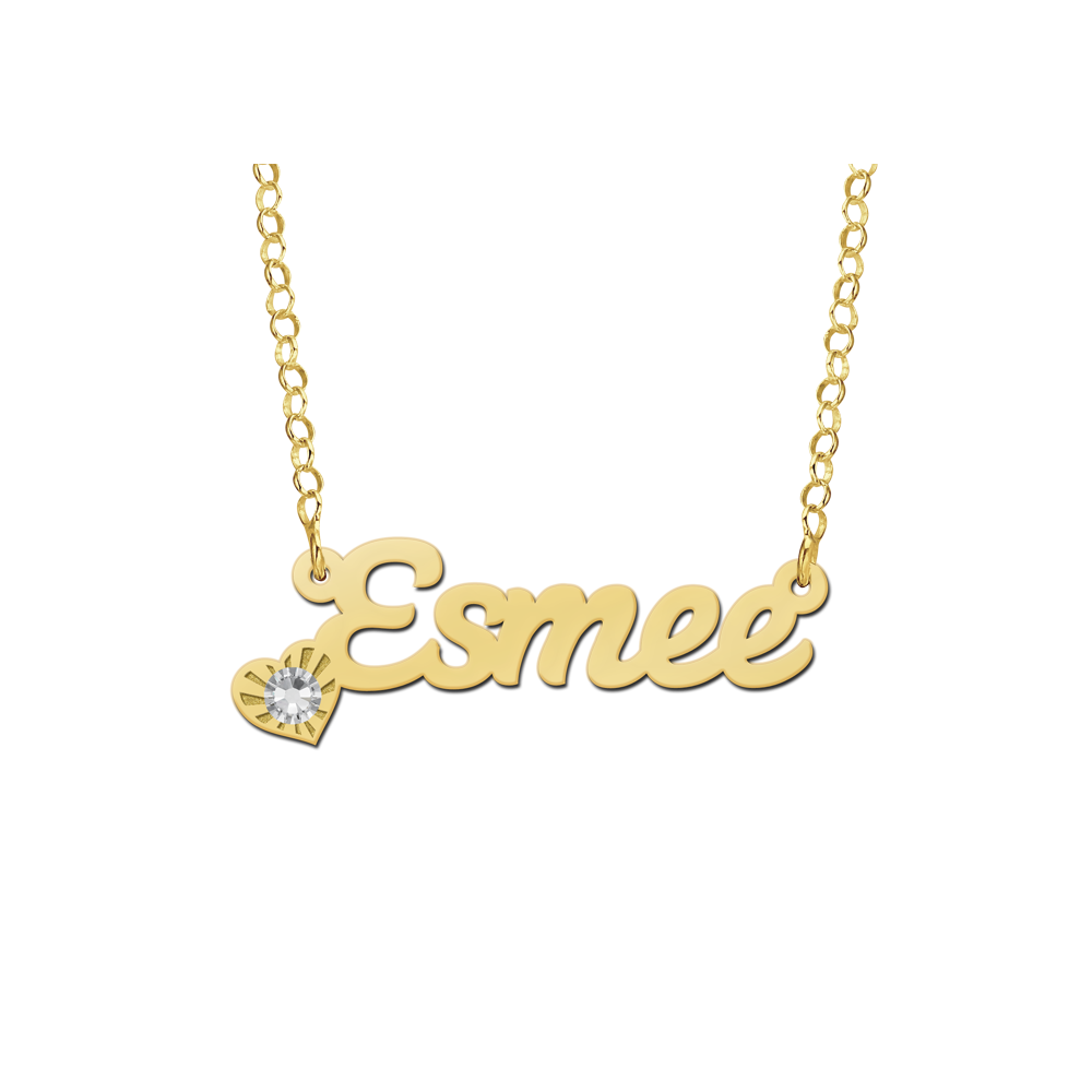 Goldene namens kette „Esmee“