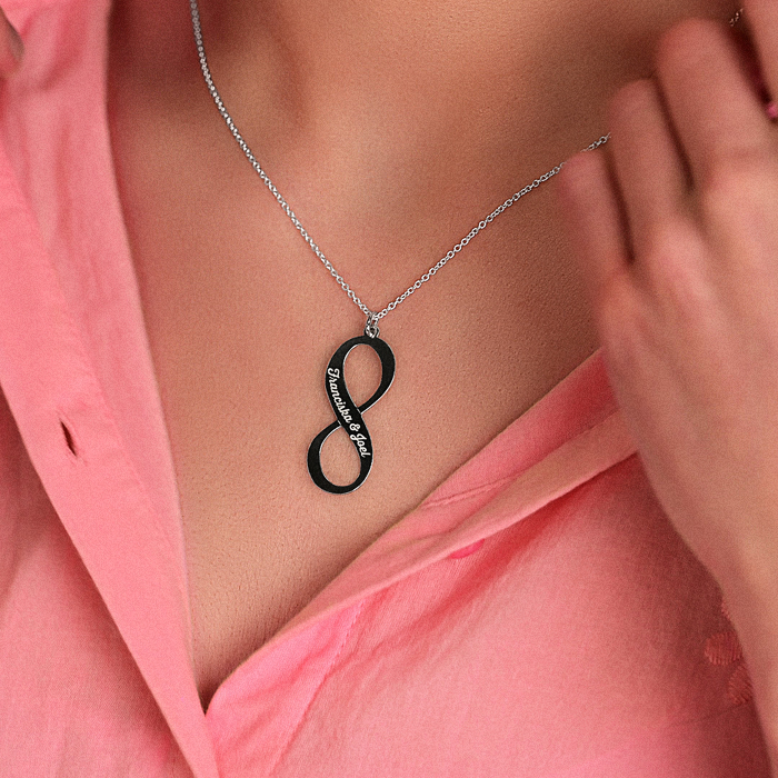 Unendlichkeit Symbol Anhänger mit Name