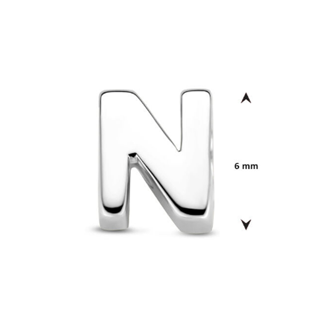 Personalisierter Silberner Buchstabenanhänger – Wunschinitiale