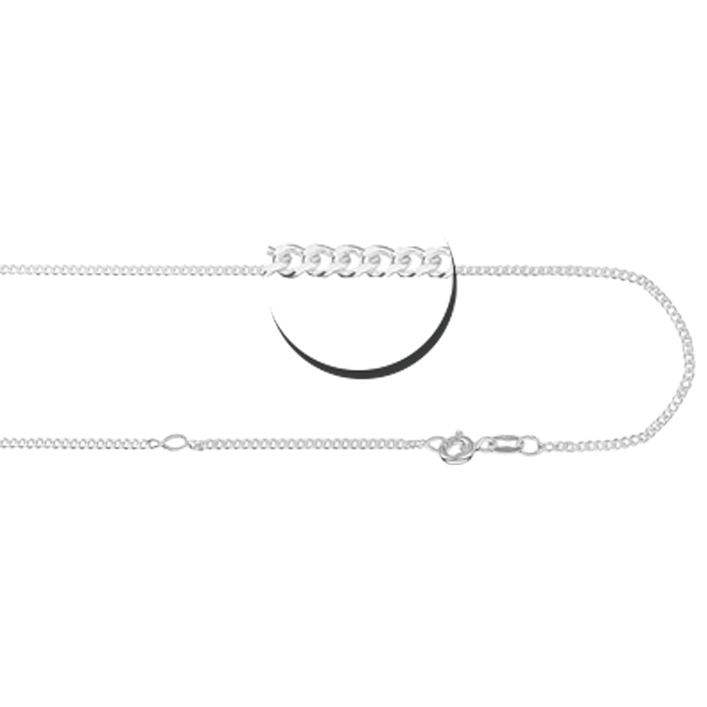 Silberne Gourmet Kette 38-42cm