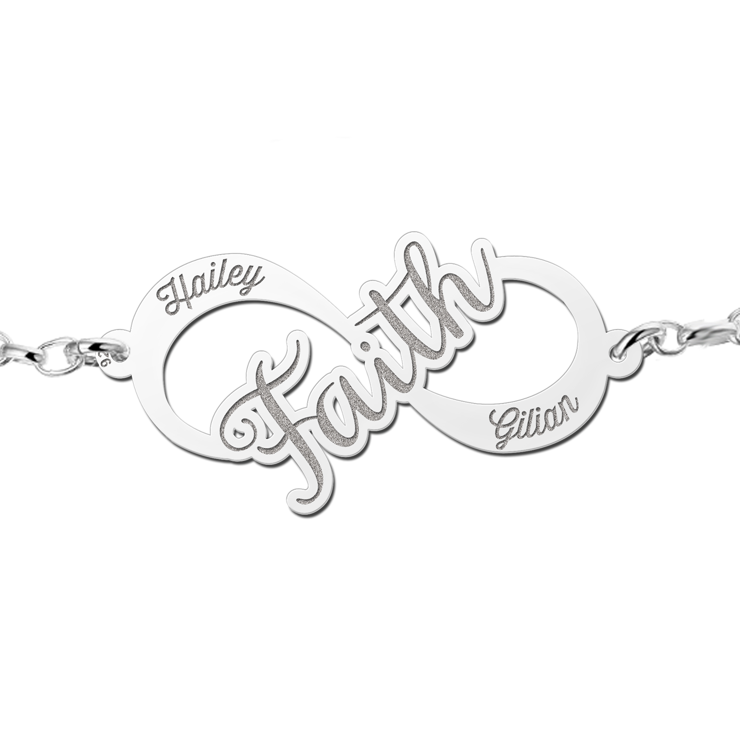 Unendlichkeit Armband Faith aus Silber