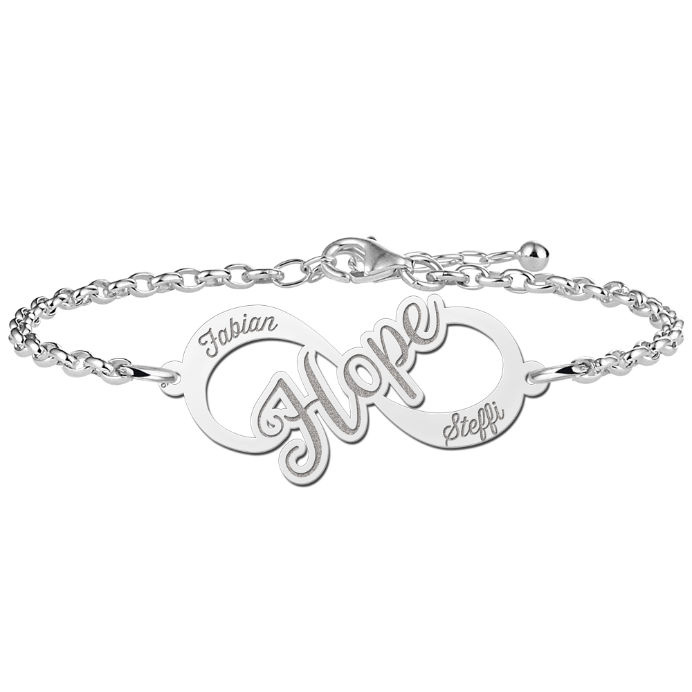 Hope Infinity Armband aus Silber