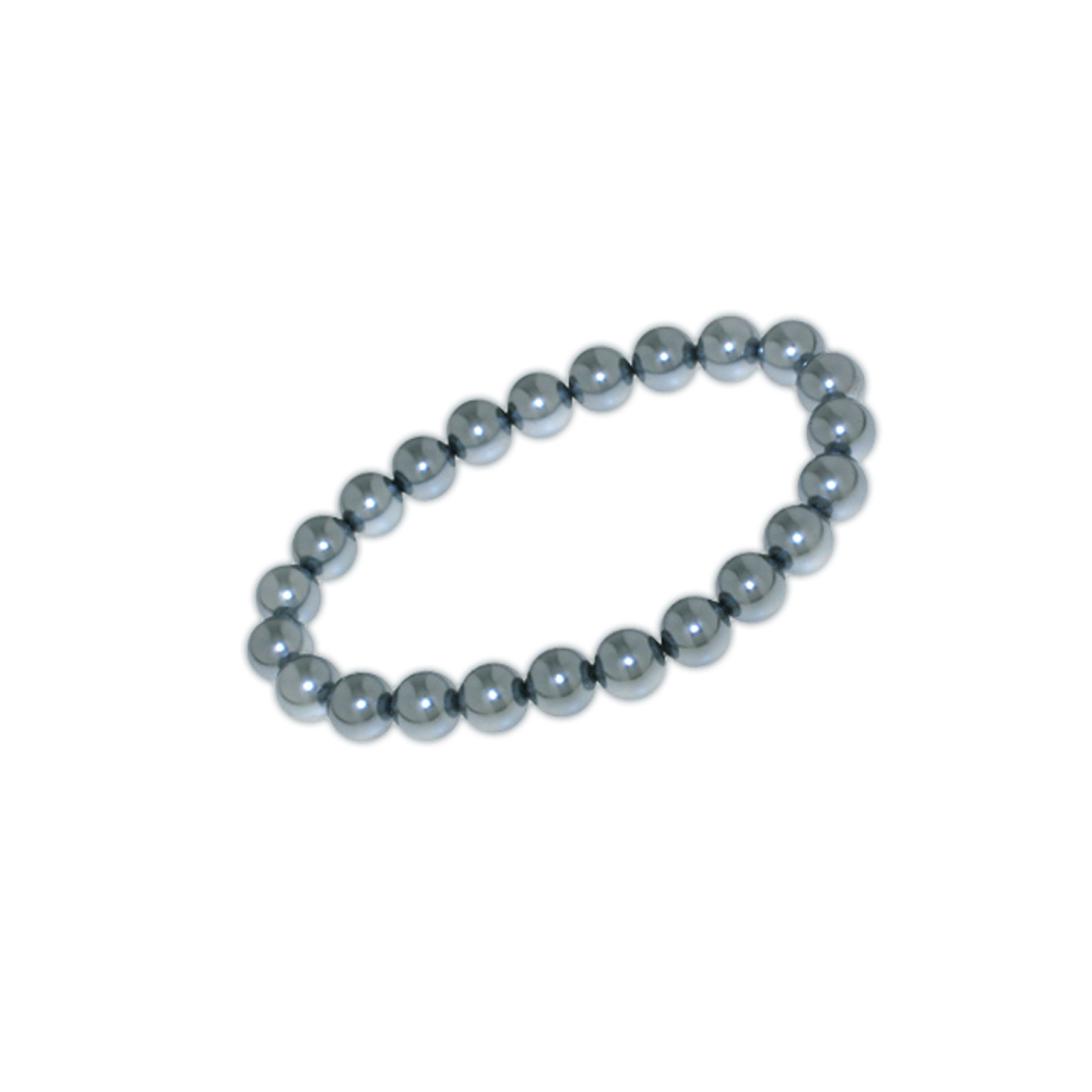 Armband Perlen 8mm grau Armband Perlen 8mm grau