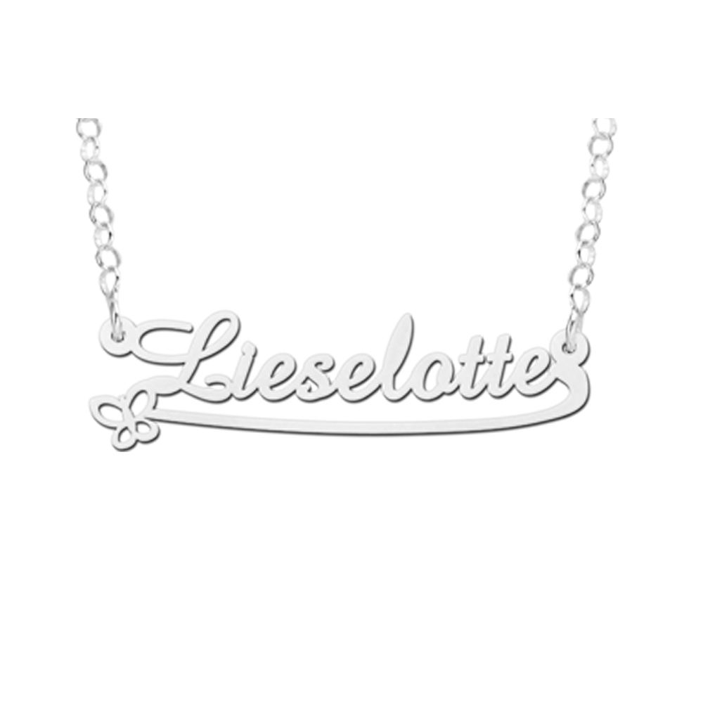 Silberne Kinder Namenskette Model Lieselotte Silberne Kinder Namenskette Model Lieselotte