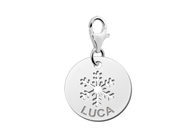Silber Charm Schneeflocke Silber Charm Schneeflocke