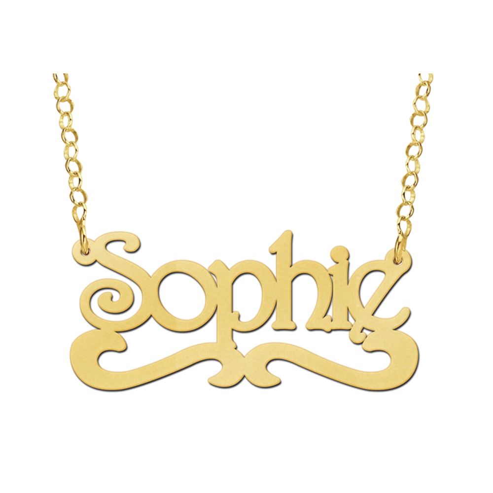 Vergoldete Namenskette Sophie