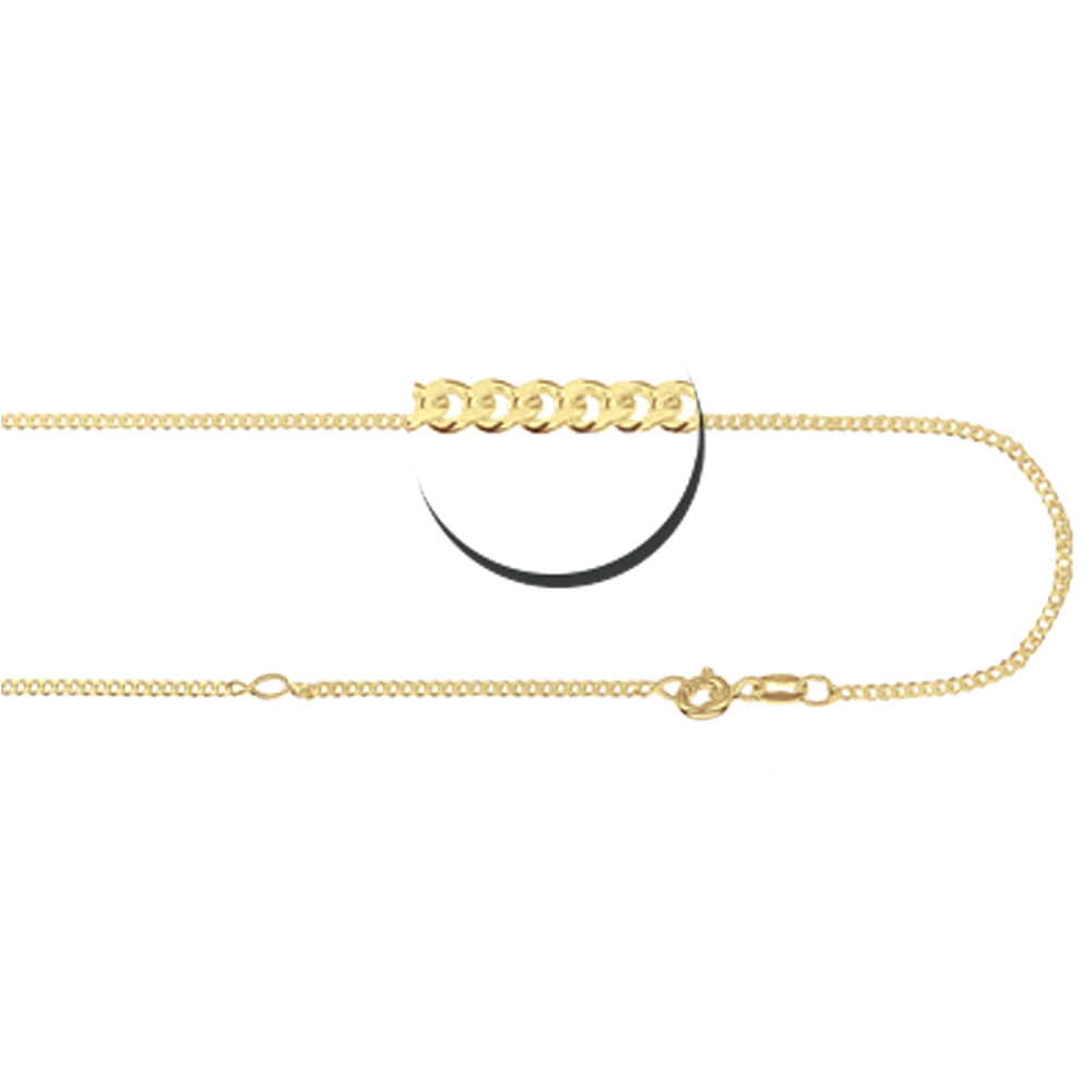 Goldene Gourmet Kette 38-42cm