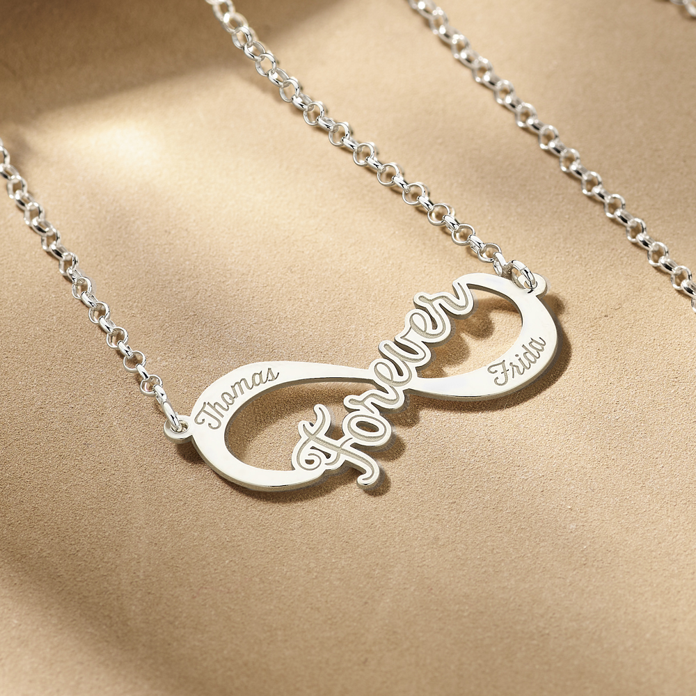 Unendlichkeit Kette 'Forever' aus Silber