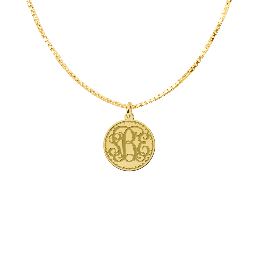 Monogramm Anhänger mit Initialen