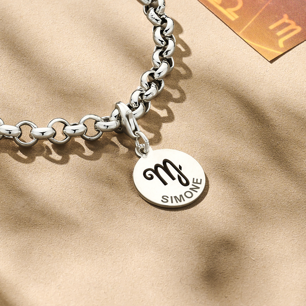 Charm Anhänger Silber Zodiak Jungfrau