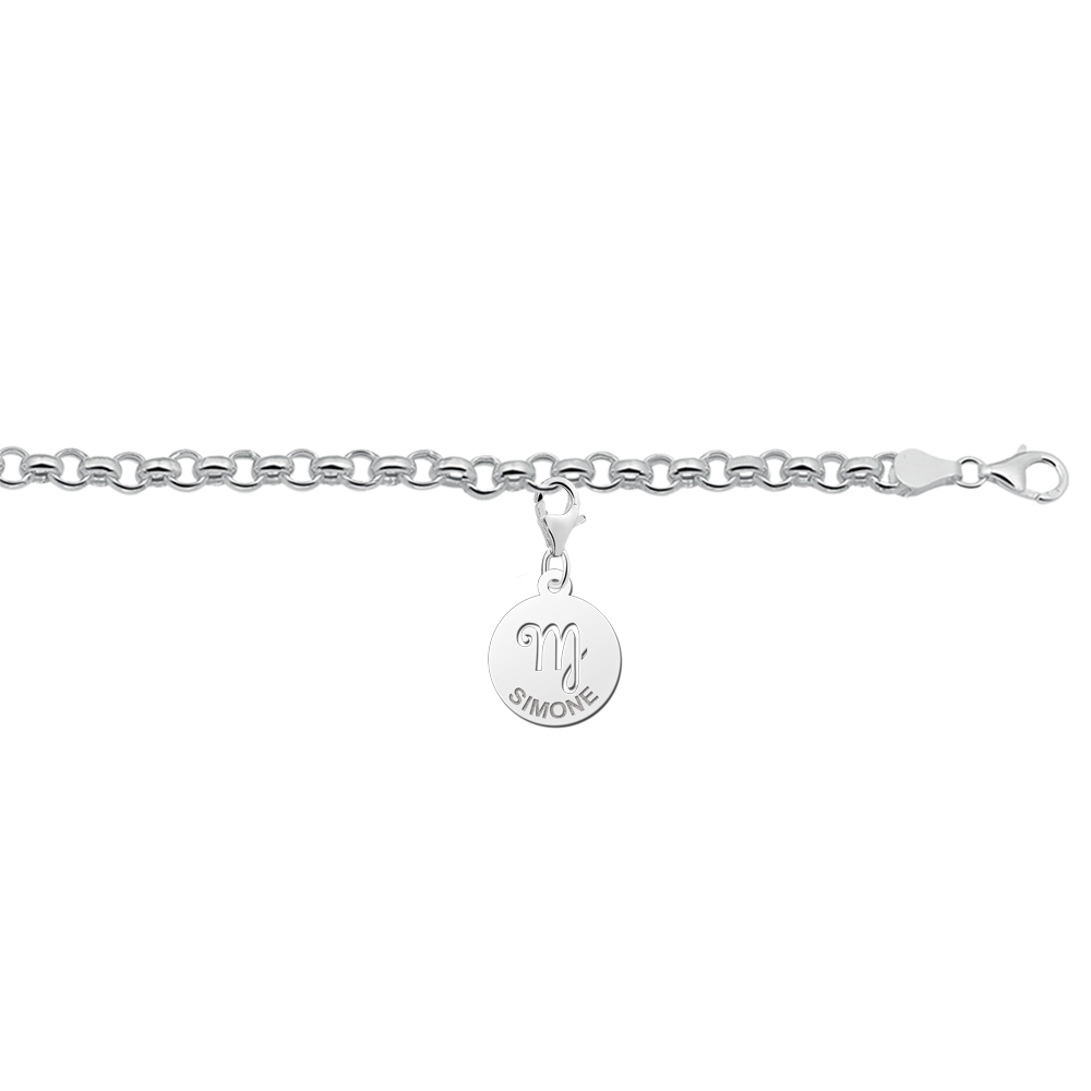 Charm Anhänger Silber Zodiak Jungfrau