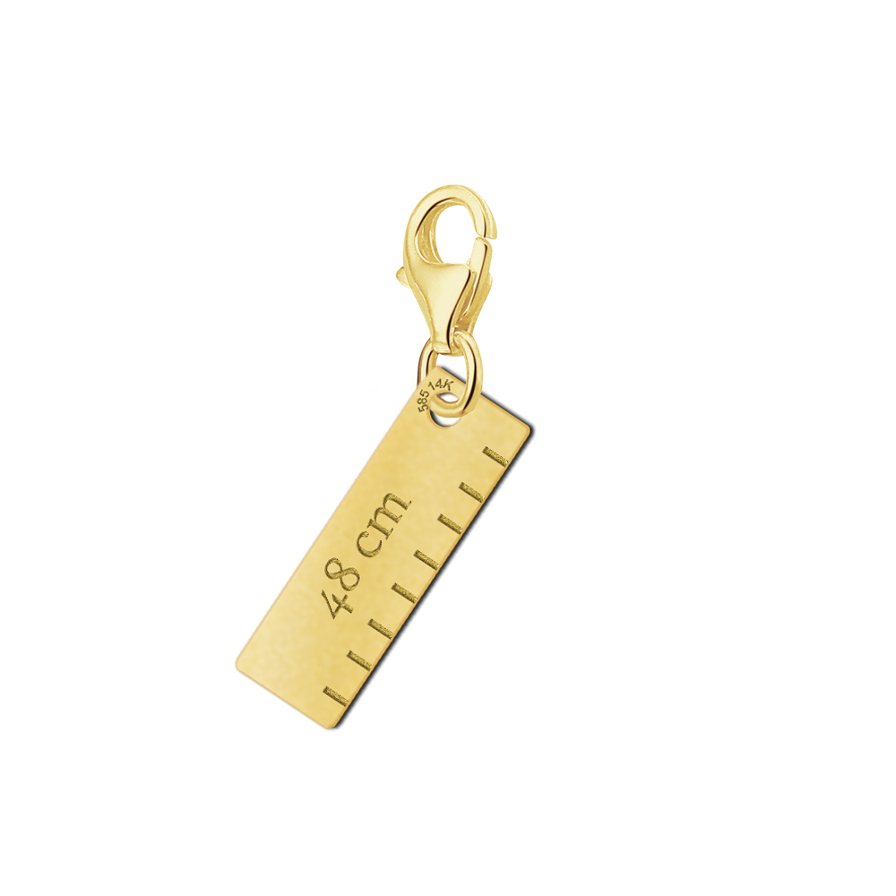 Goldener Baby Charm Lineal