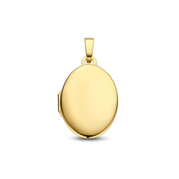 Goldenes Medaillon oval mit Gravur