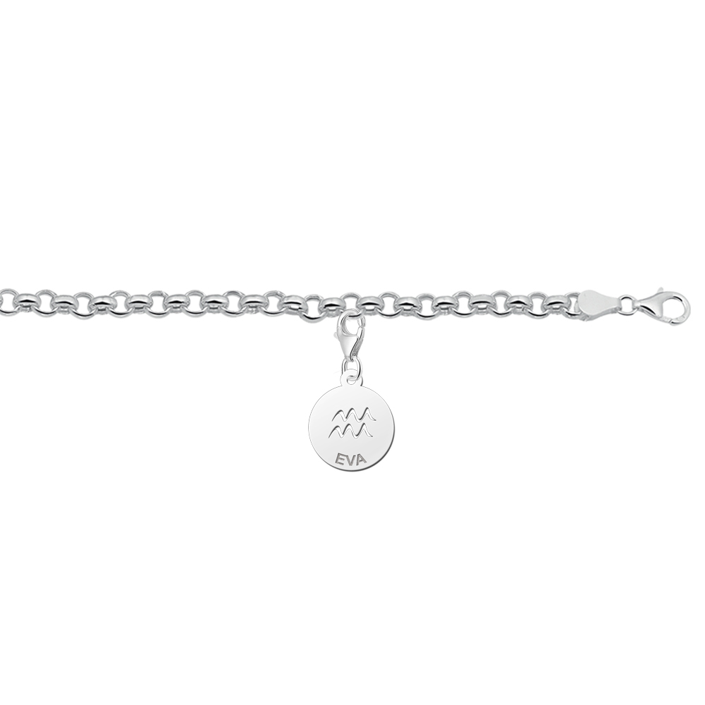 Charm Anhänger Silber Zodiak Wassermann
