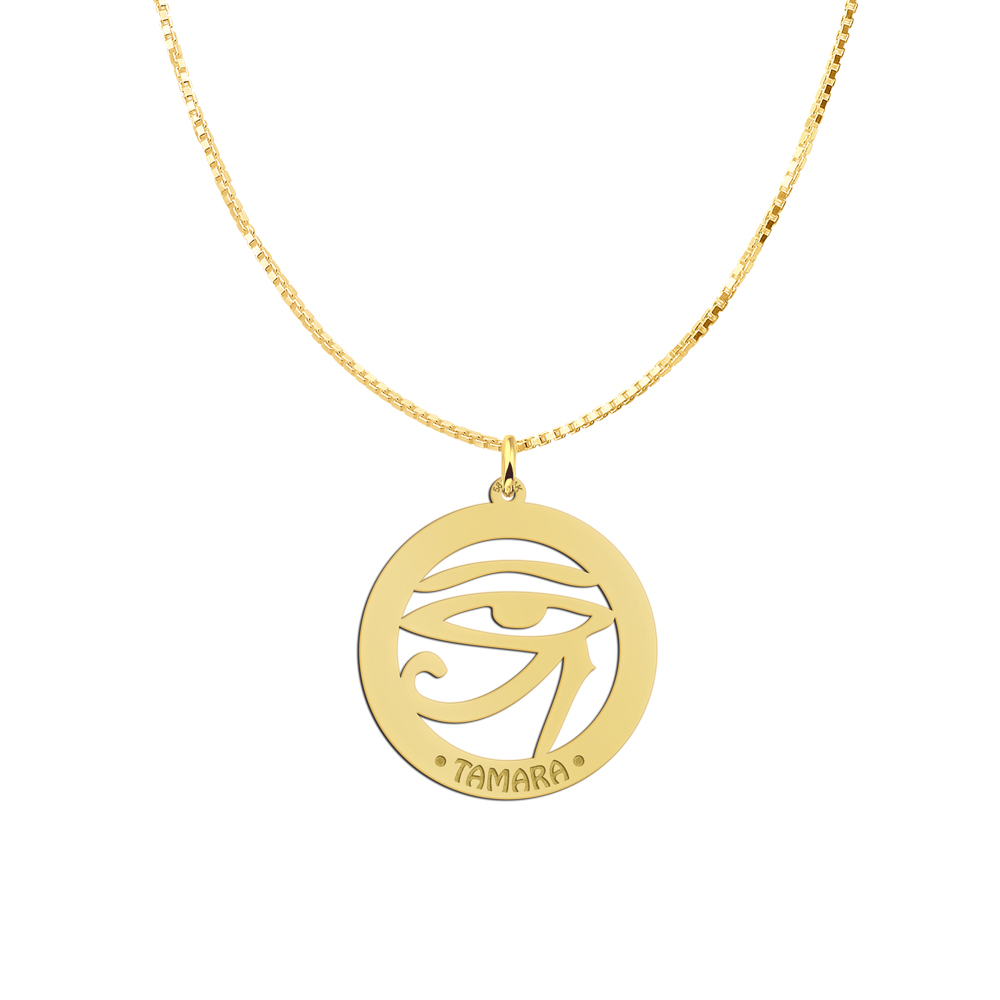 Goldener Namensanhänger Horus