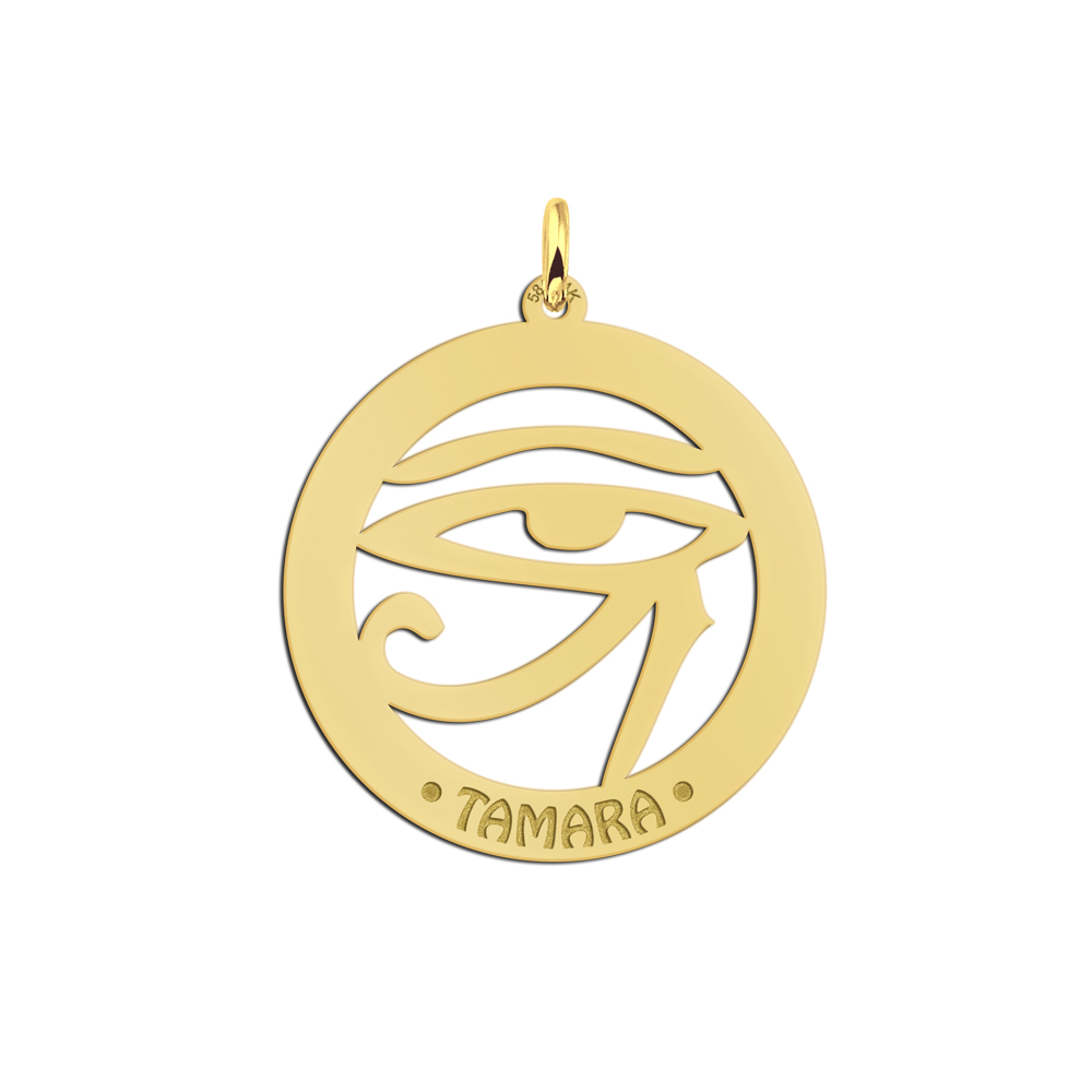 Goldener Namensanhänger Horus