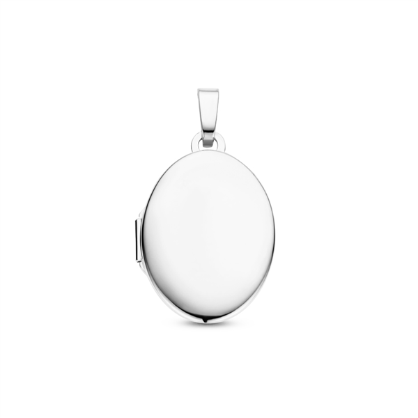 Silbernes Medaillon oval mit Gravur