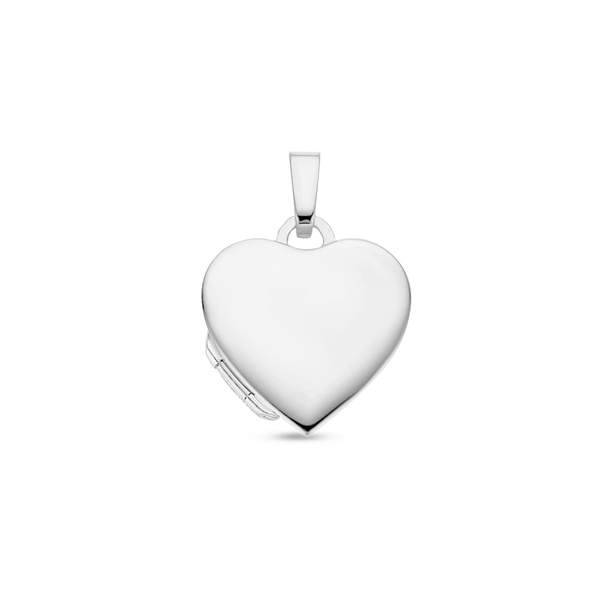 Silbernes Herz Medaillon mit Gravur - klein