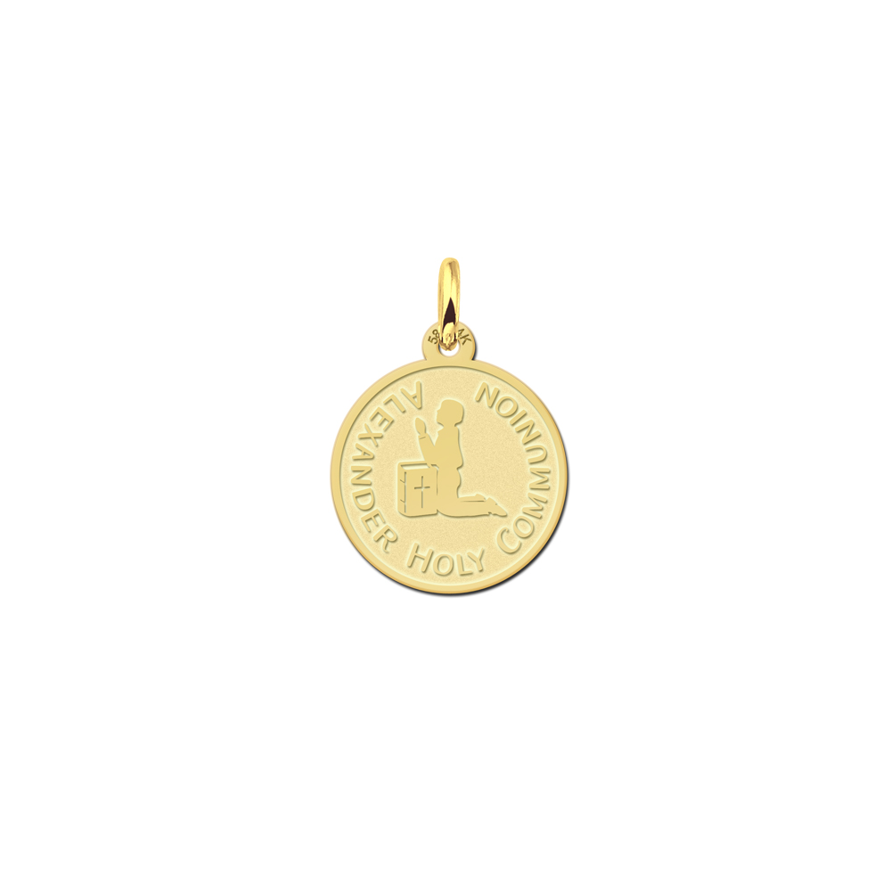 Goldene Kommunion Schmuck Junge