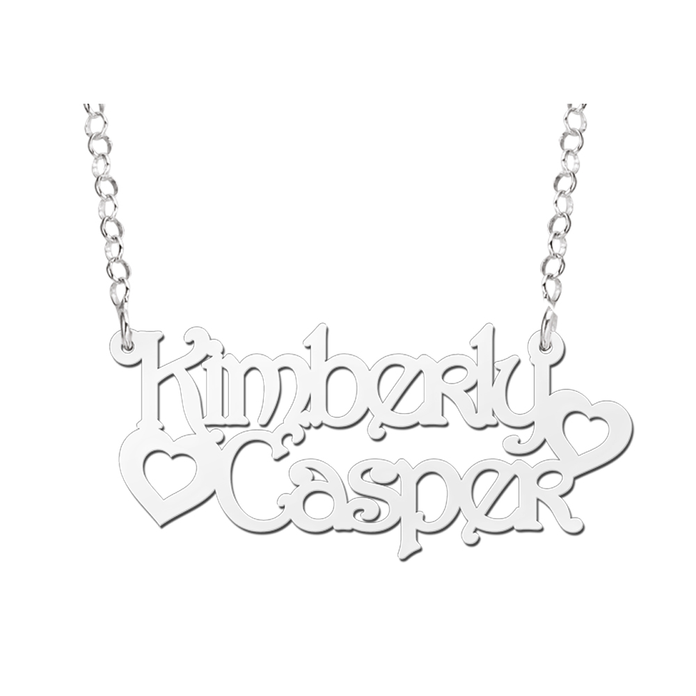 Silberne Namenskette „Kimberly-Casper“