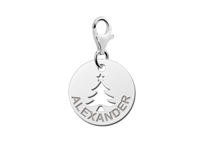 Silber Charm Tannenbaum Silber Charm Tannenbaum