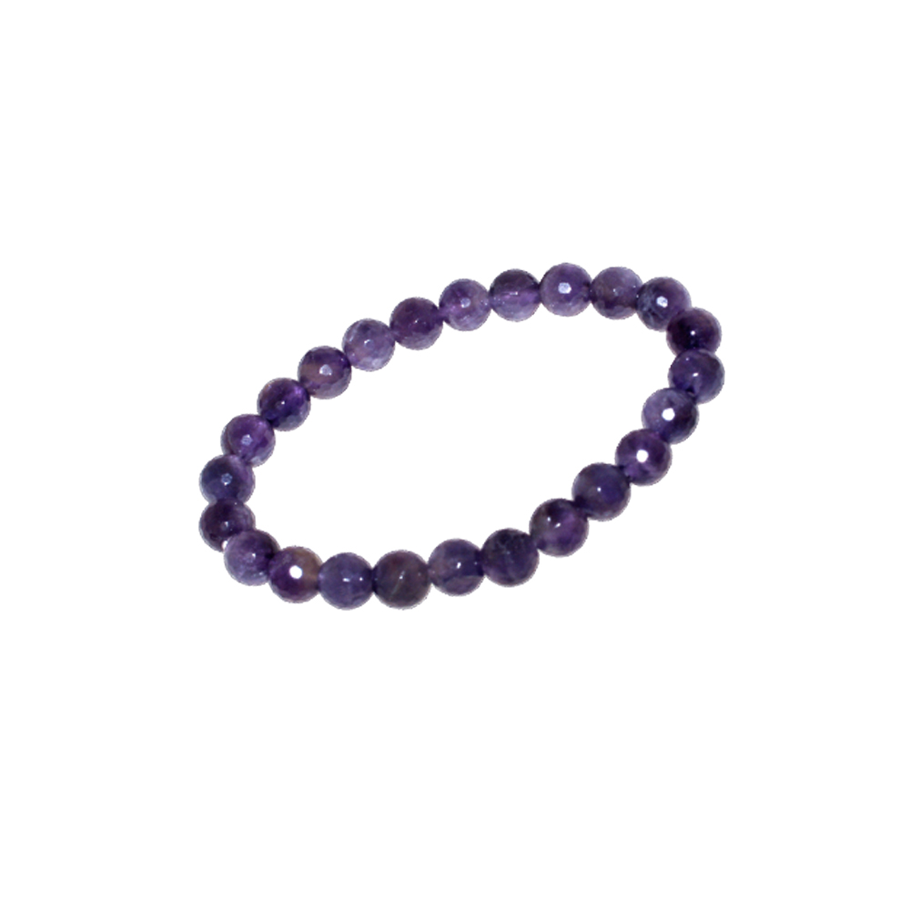 Armband aus facet geschliffenem Amethysten Armband aus facet geschliffenem Amethysten